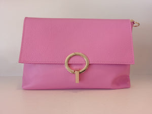 Clutch pala e fecho dourado