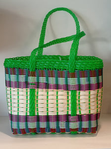 Cesta de praia multicolor