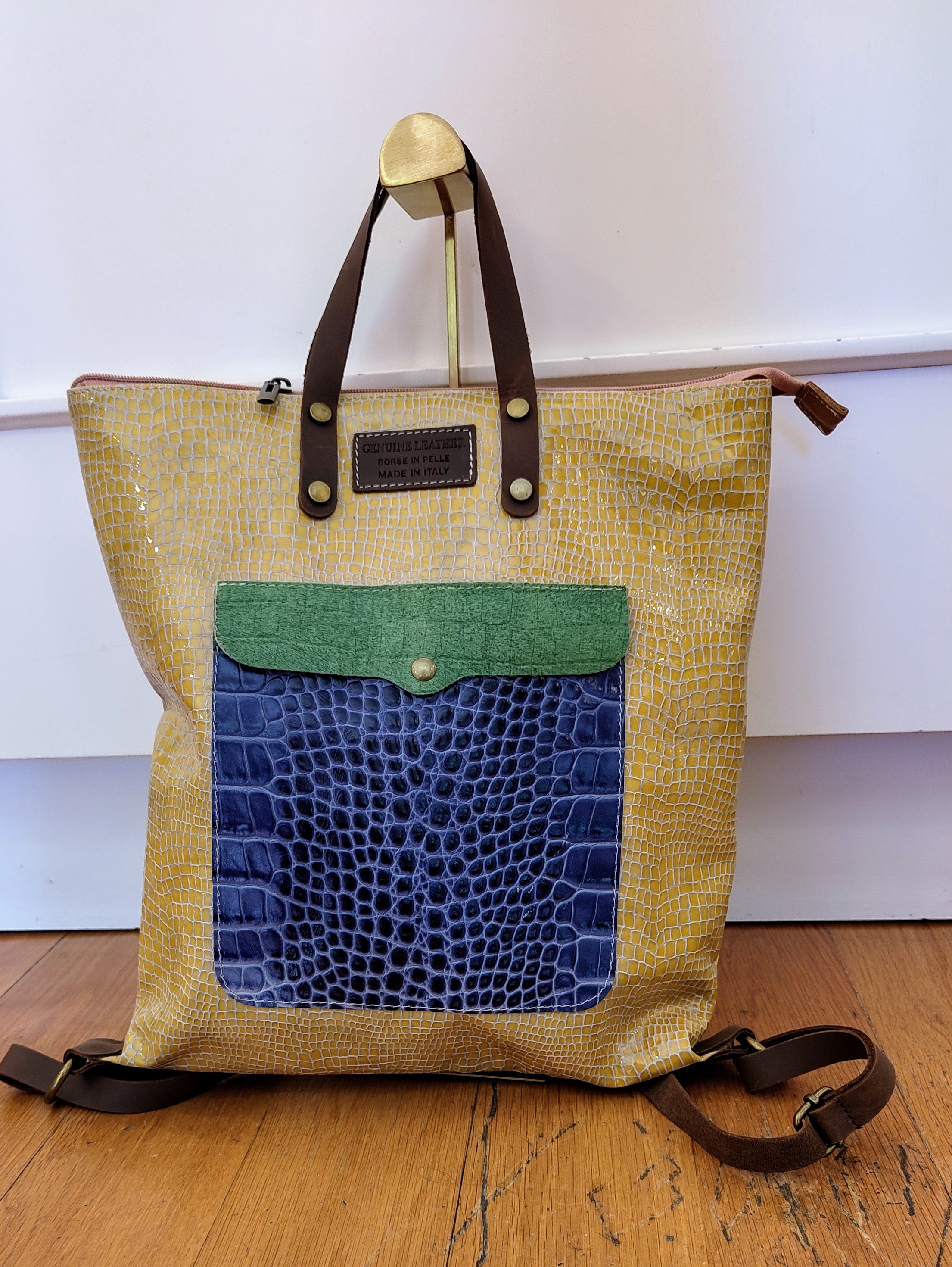 Saco/Mochila em pele