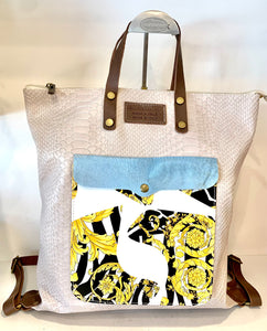 Saco/Mochila em pele