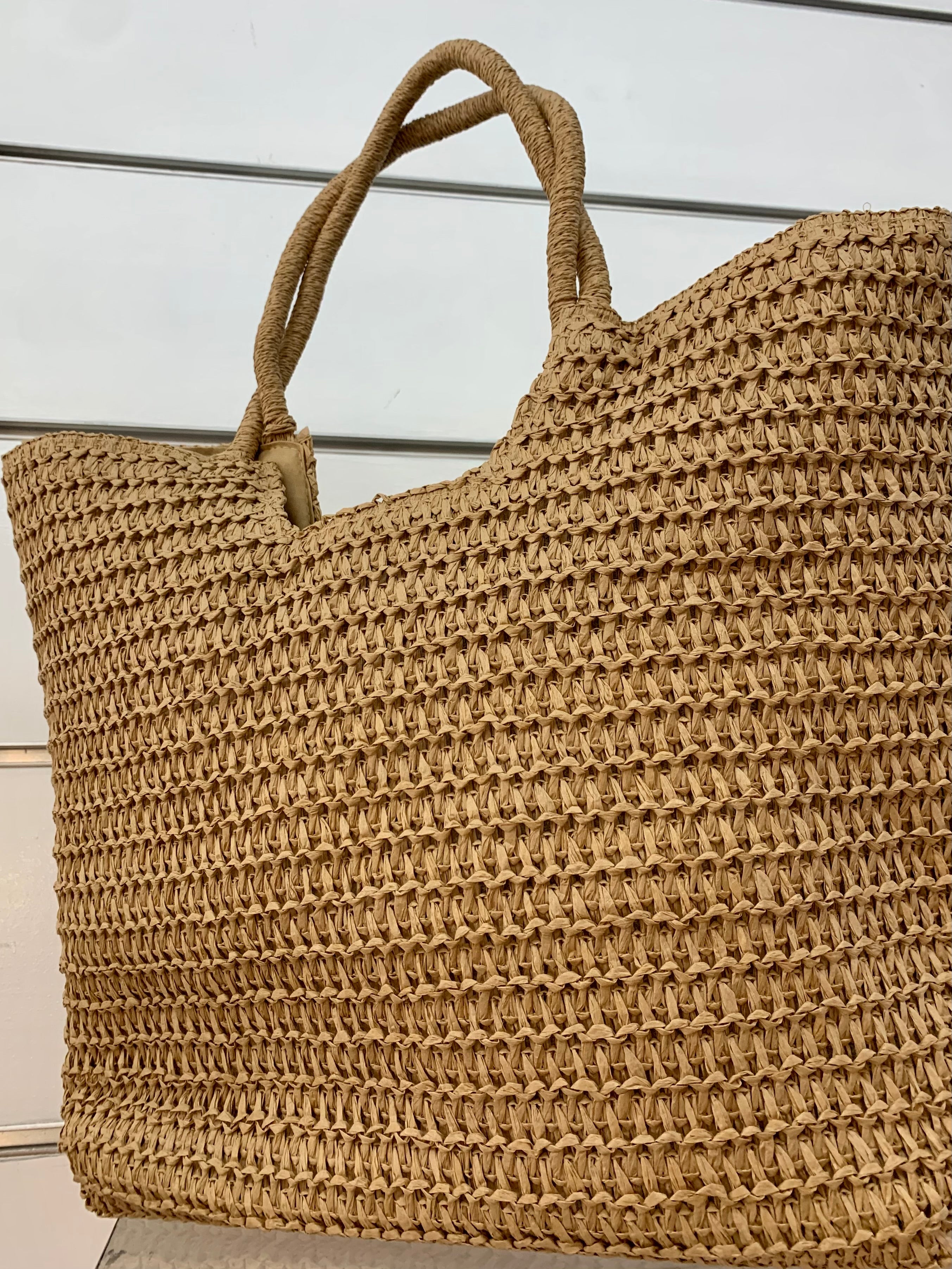 Saco tipo ráfia liso