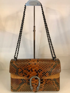 Mala réptil  estilo Gucci